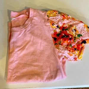XS floral short sleeve top